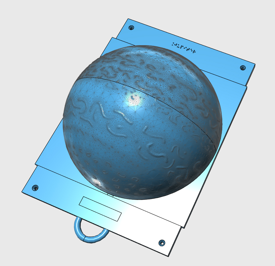 Maquette 3D de Jupiter avec plaque de support | 